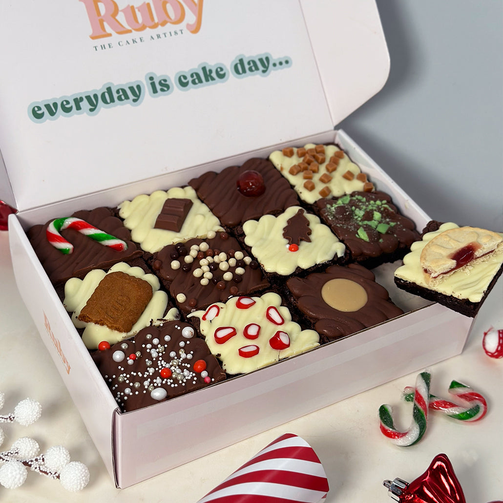 Mixed Christmas Brownie Box