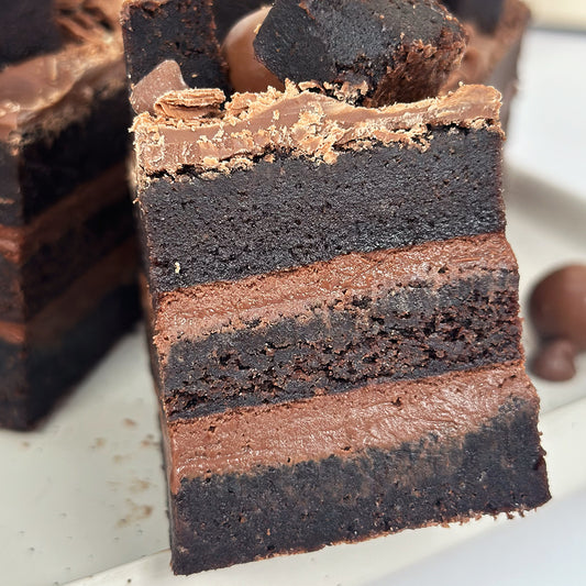 The Triple Layer Brownie Block