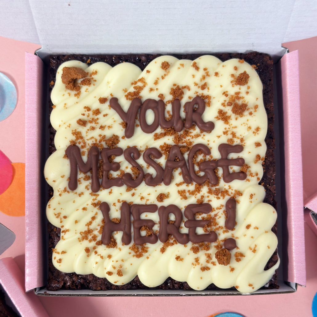 Mini Personalised Brownie Slab