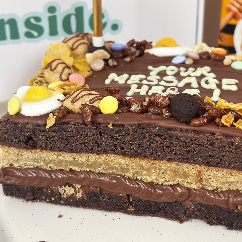 The Breakfast Brownie Slab