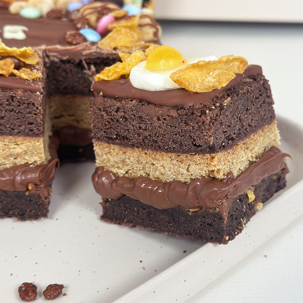 The Breakfast Brownie Slab
