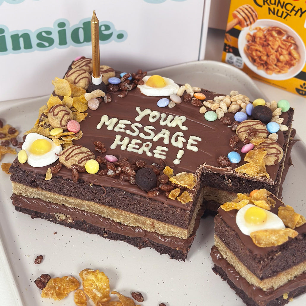 The Breakfast Brownie Slab