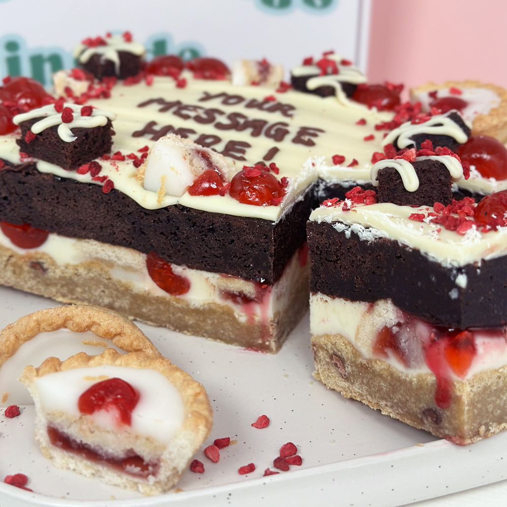 Cherry Bakewell Cookie Slab