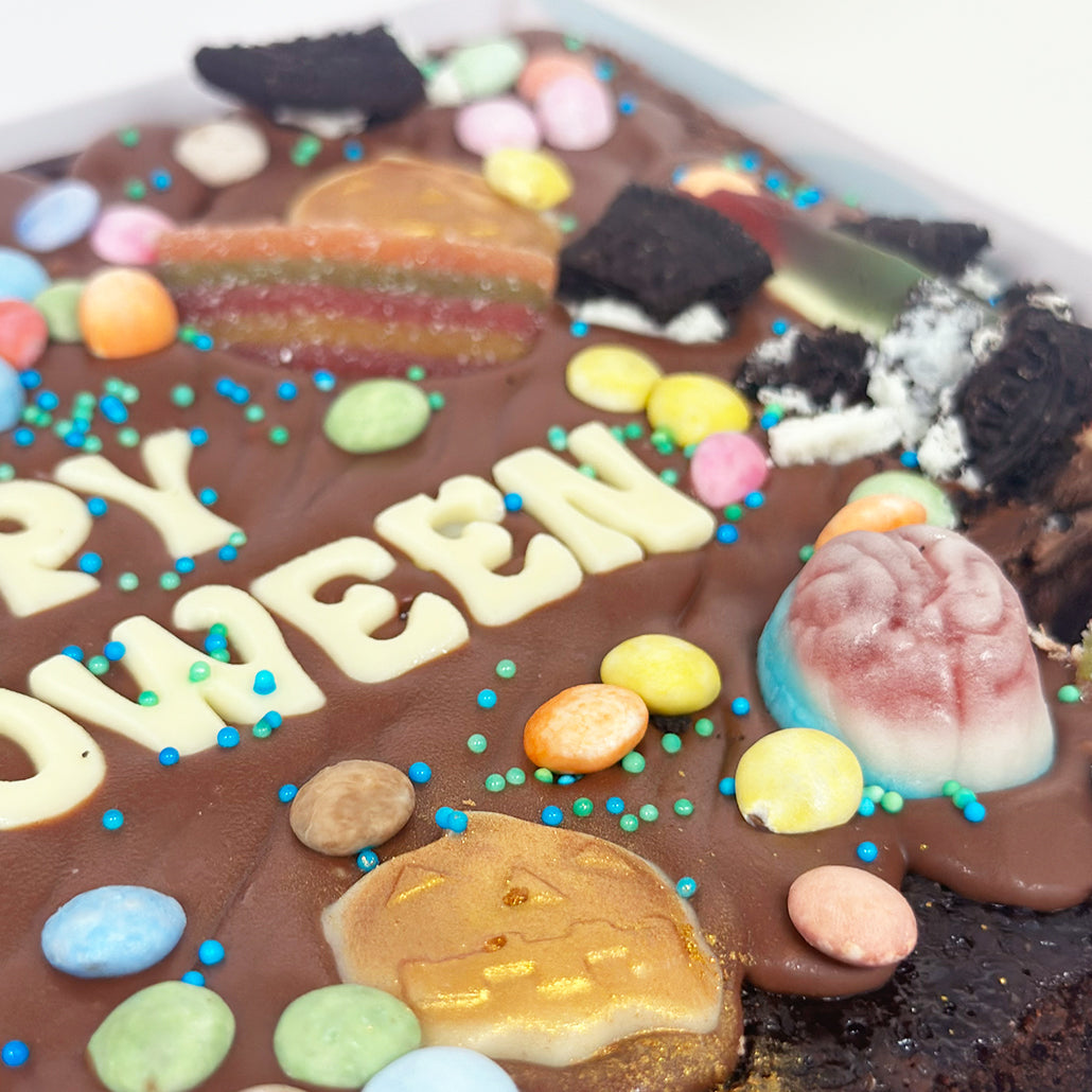 Fully Loaded Halloween Brownie