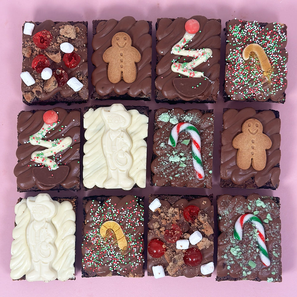 Mixed Christmas Brownie Box