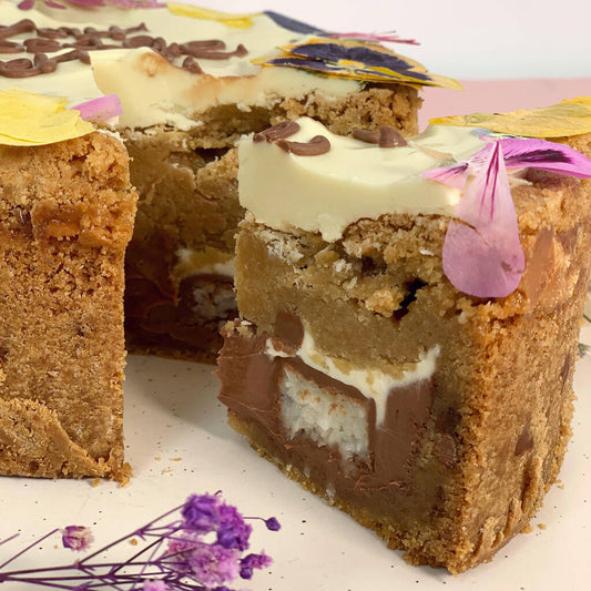 Personalised Floral Cookie Pie