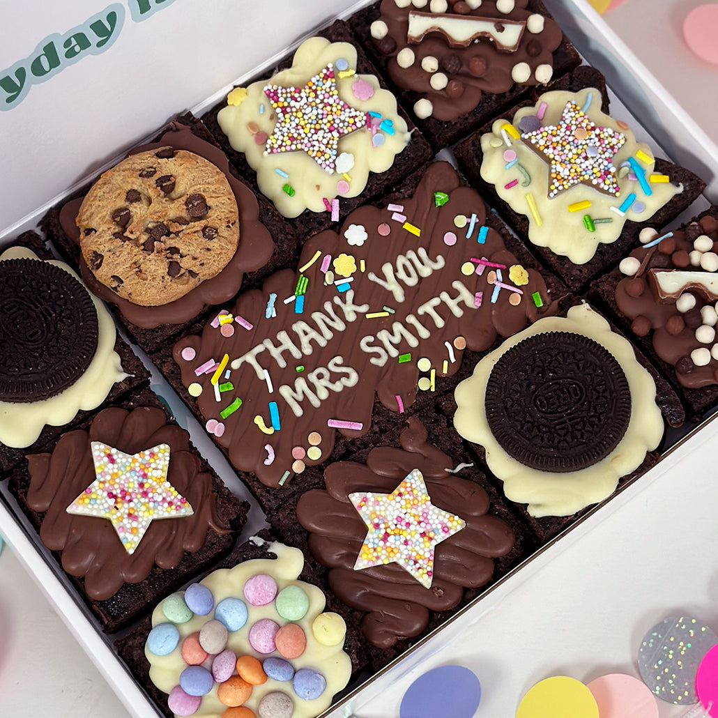 Thank you Teacher Brownie Box