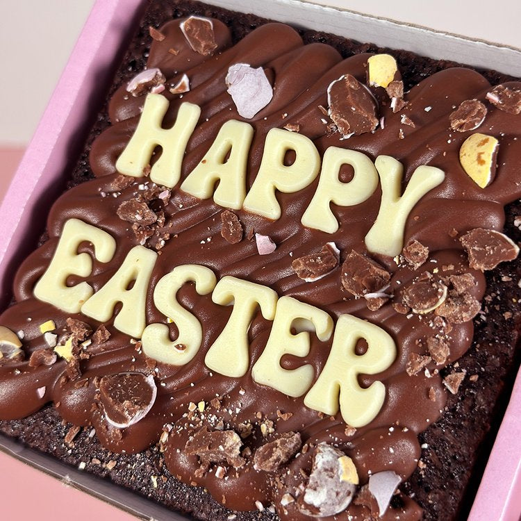 Mini Easter Brownie Slab