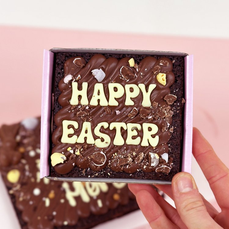 Mini Easter Brownie Slab