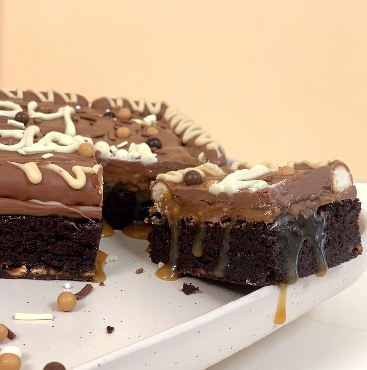 Personalised Caramel Brownie Slab