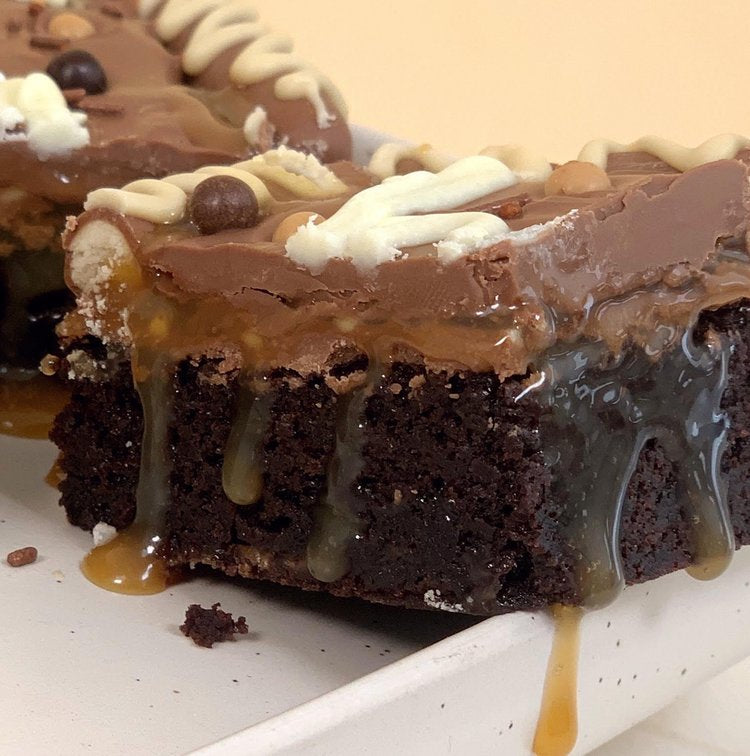 Personalised Caramel Brownie Slab