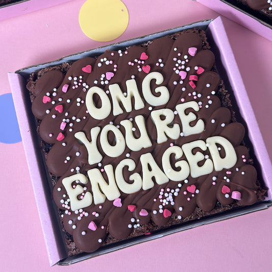 OMG YOU'RE ENGAGED BROWNIE
