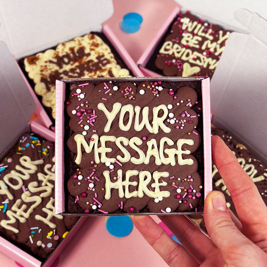 Mini Personalised Brownie Slab