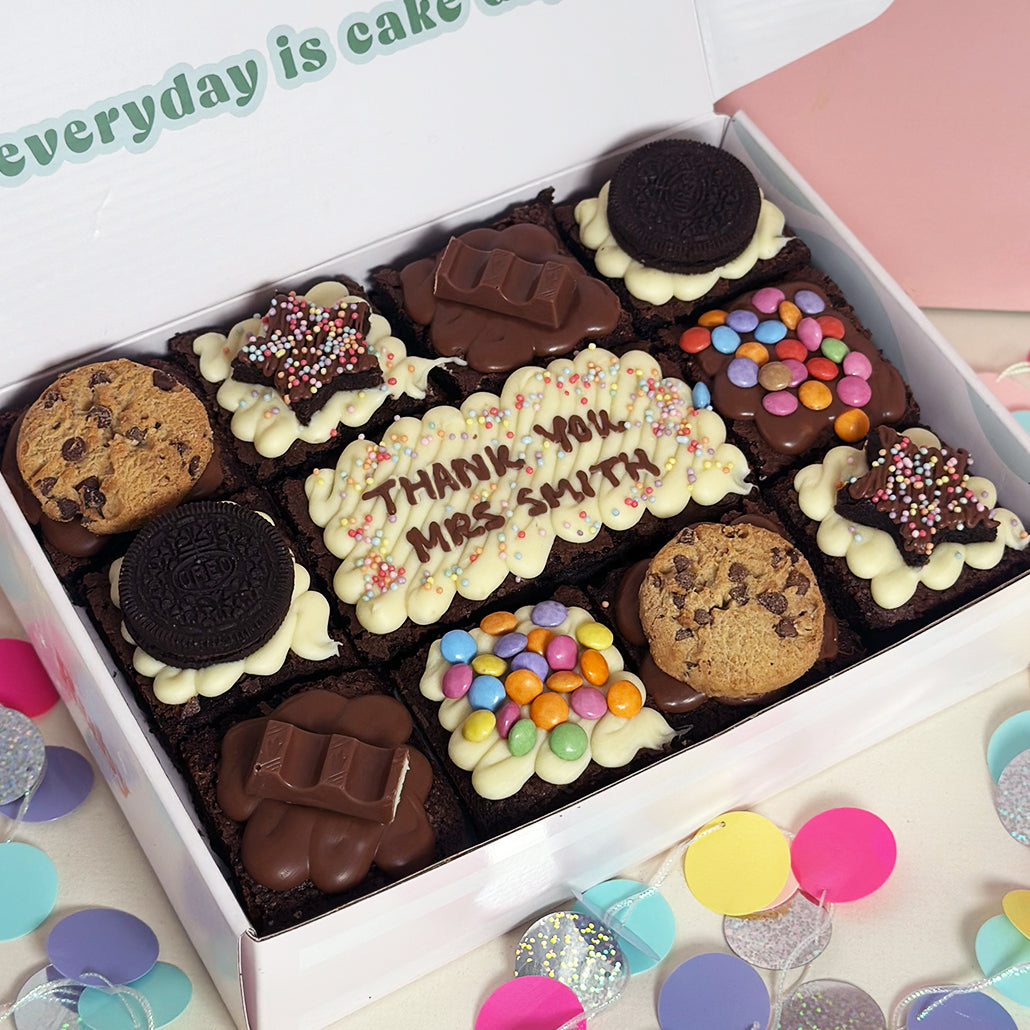 Thank you Teacher Brownie Box