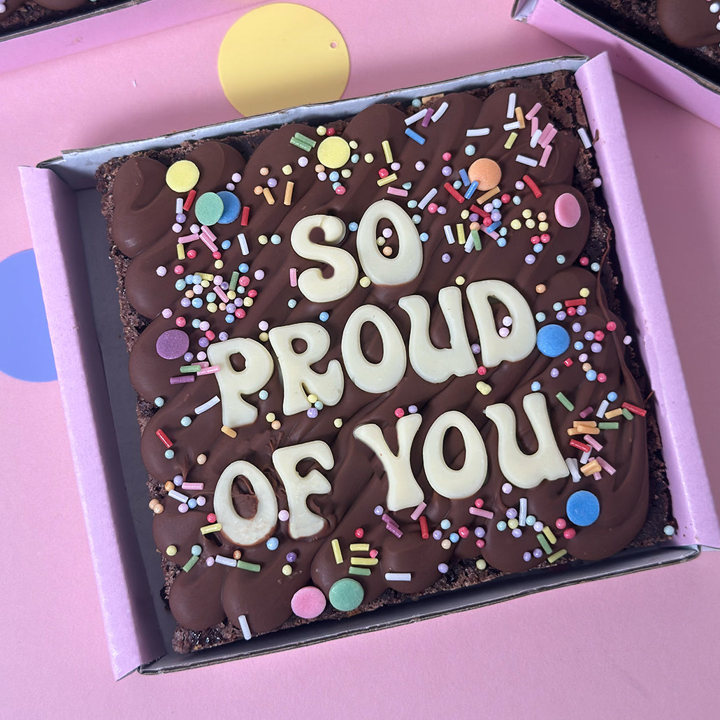 So Proud Of You Letterbox Brownie