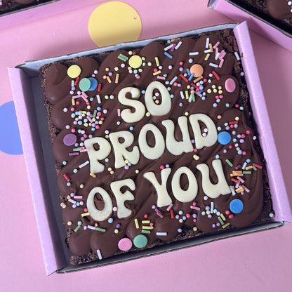 So Proud Of You Letterbox Brownie