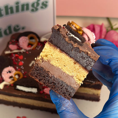 Be Mine Personalised Brownie Slab