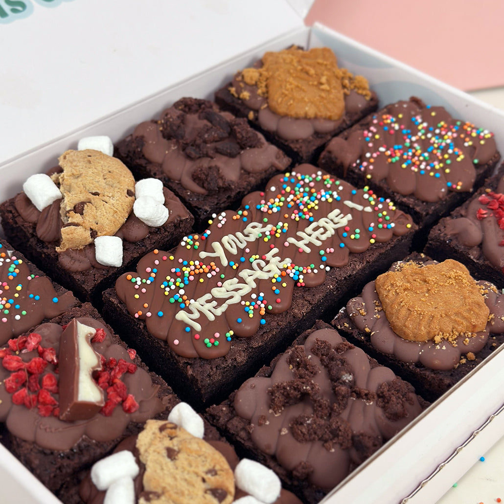 Personalised Brownie Box Rubythecakeartist personalised-brownie-box-rubythecakeartist