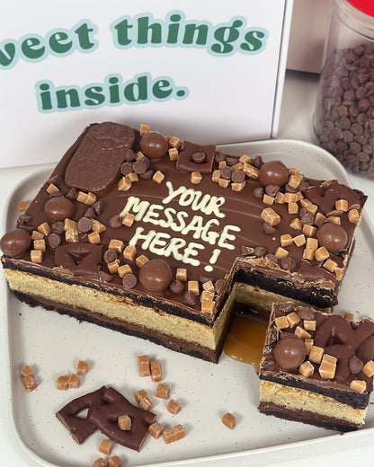 Caramel Brownie Slab
