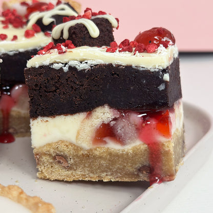 Cherry Bakewell Cookie Slab