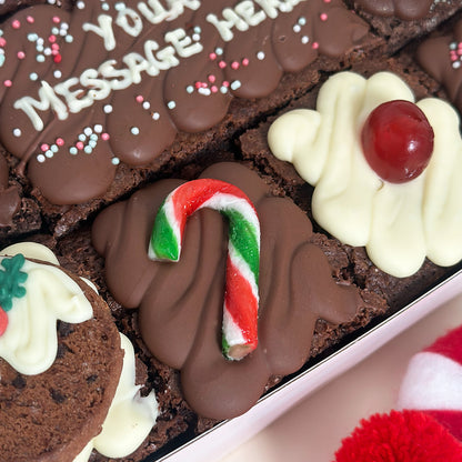Personalised Christmas Brownie Box