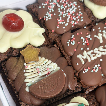 Personalised Christmas Brownie Box