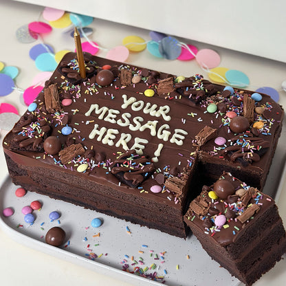 Personalised Chocolate Brownie  Party  Cake