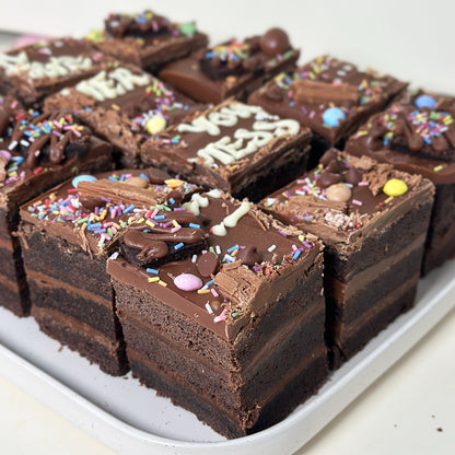Personalised Chocolate Brownie  Party  Cake