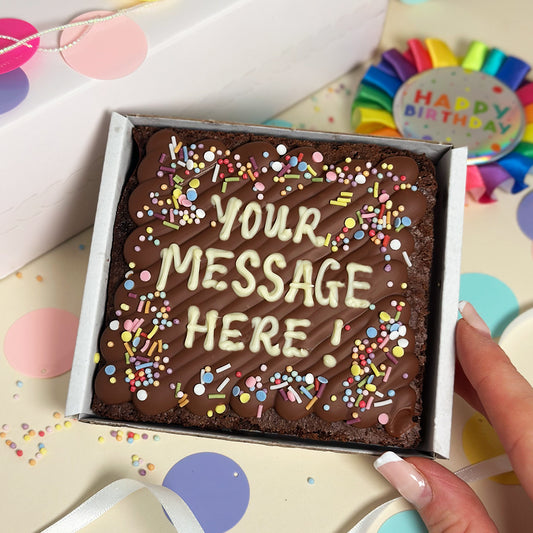 Mini Personalised Brownie Slab