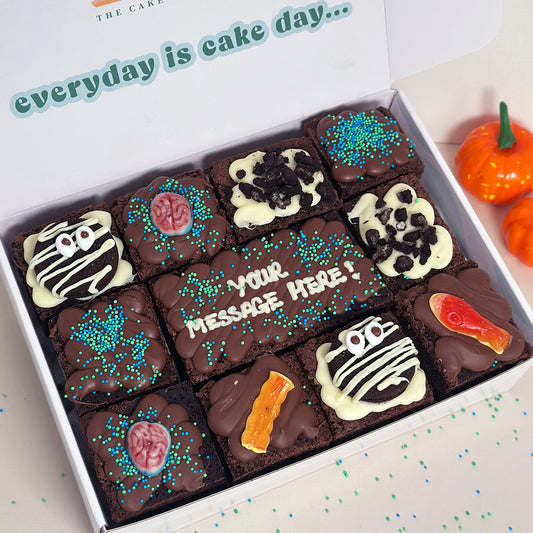 Personalised Halloween Brownie Box