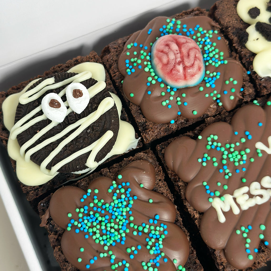 Personalised Halloween Brownie Box