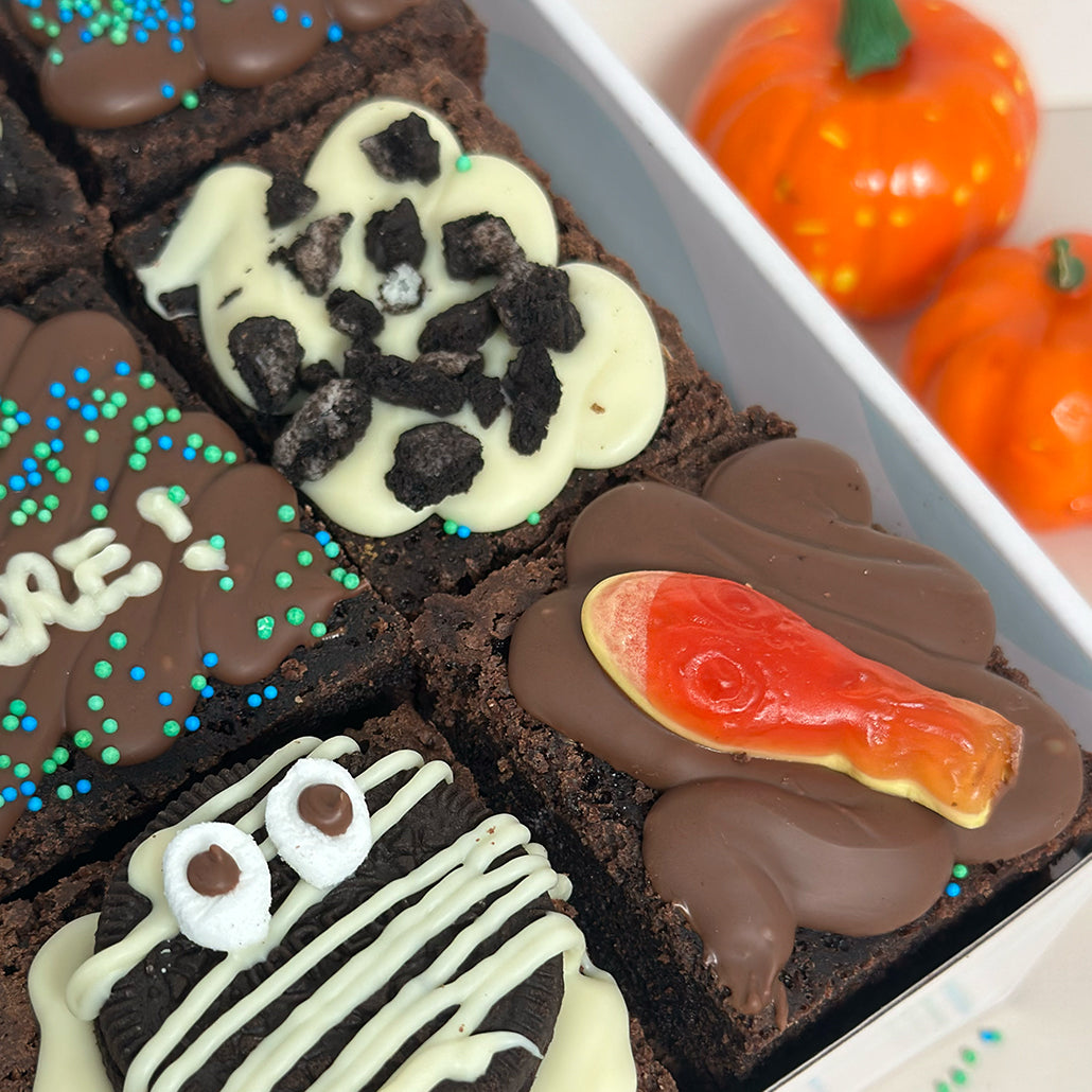 Personalised Halloween Brownie Box