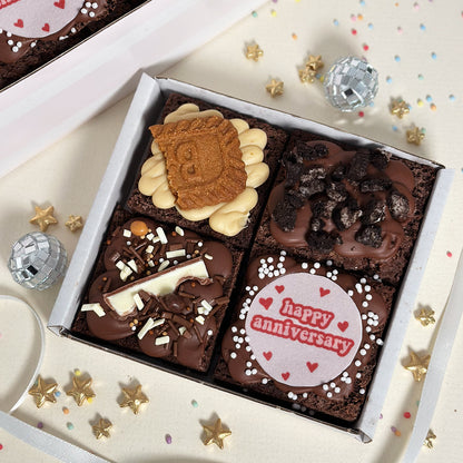 Mini 'Happy Anniversary' Brownie Box 💖