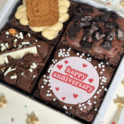 Mini 'Happy Anniversary' Brownie Box 💖