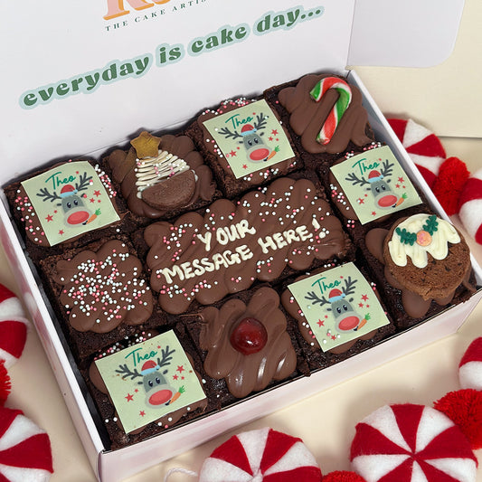 Personalised Rudolph Brownie Box