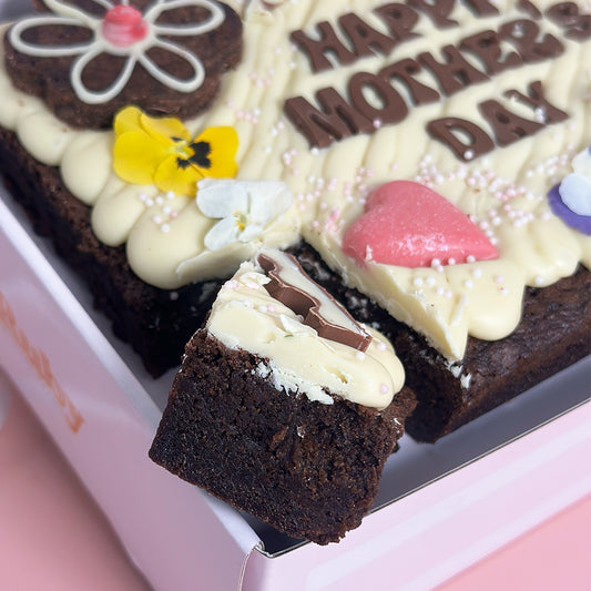 Mother's Day Brownie Slab