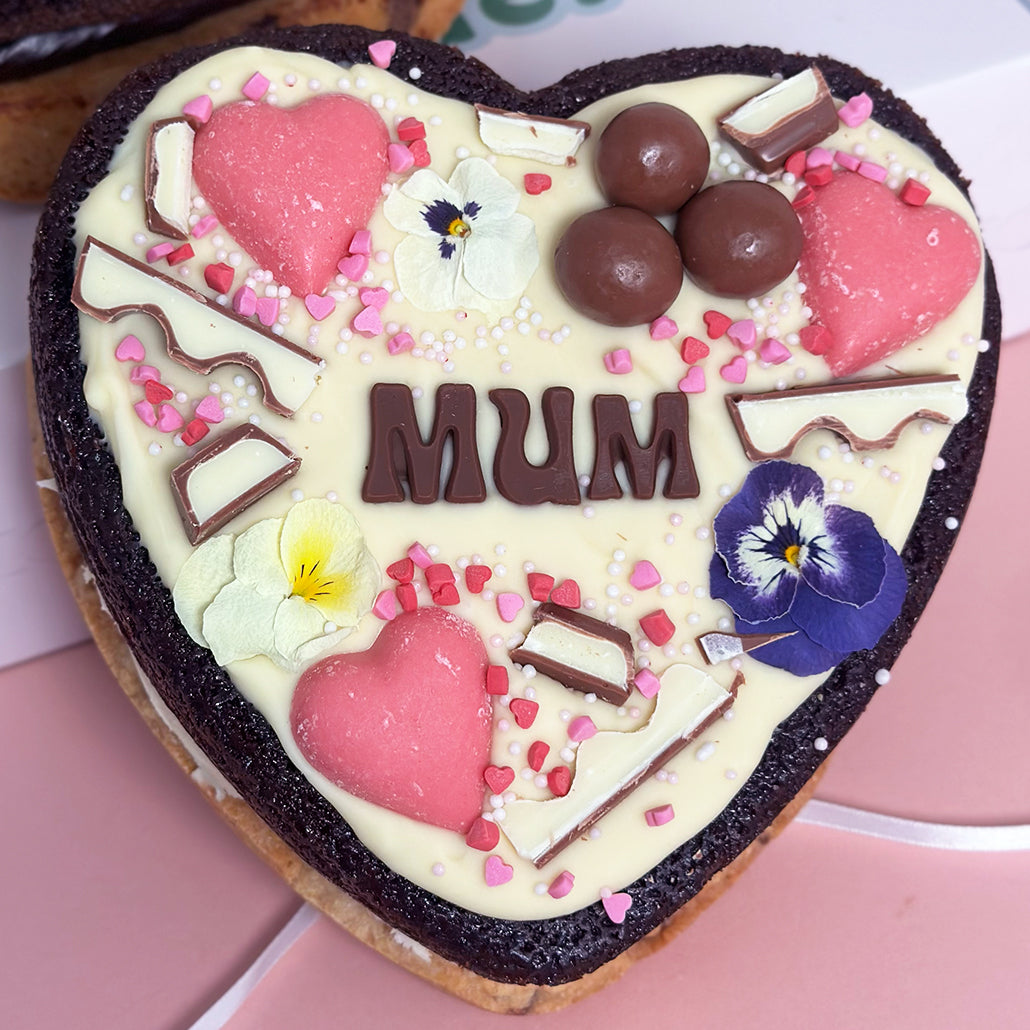 Mother's Day Heart Cake