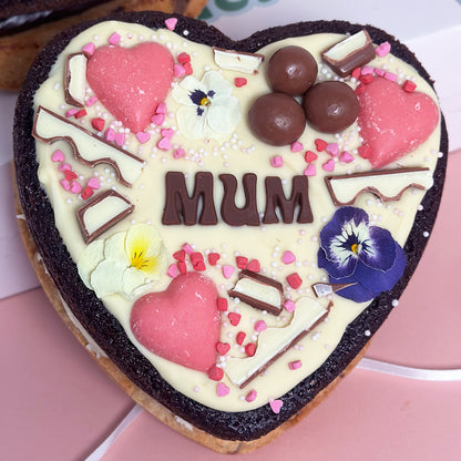 Mother's Day Heart Cake
