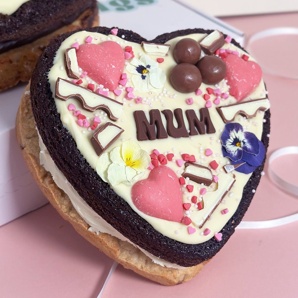 Mother's Day Heart Cake