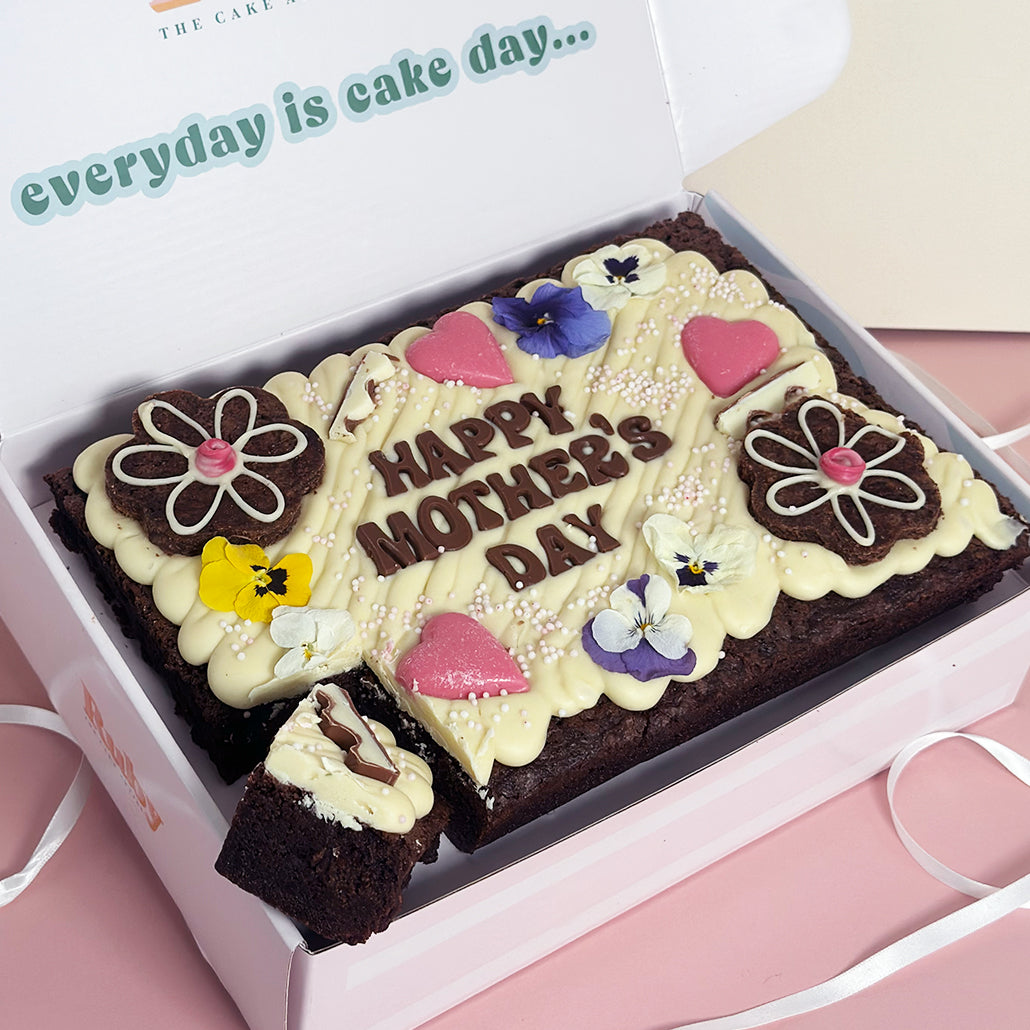 Mother's Day Brownie Slab