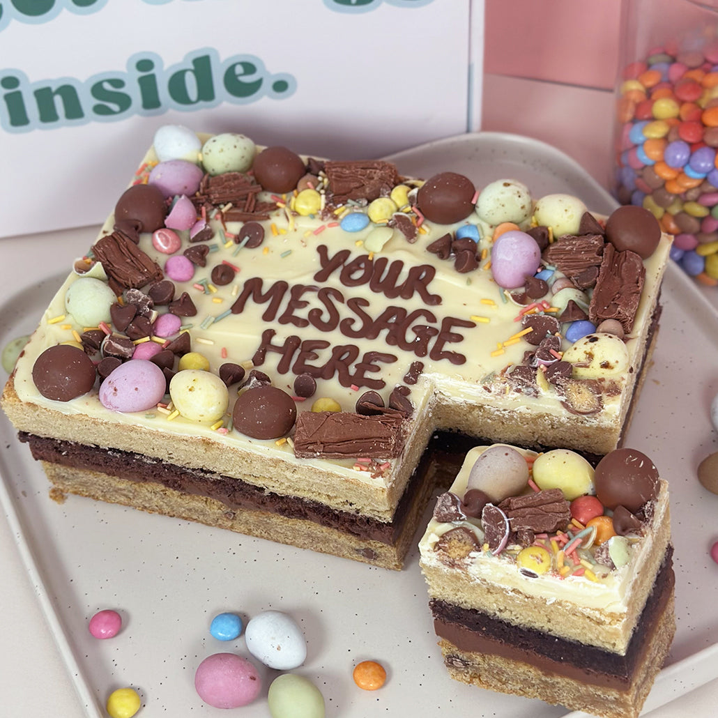 Mini Egg Personalised Cookie Slab