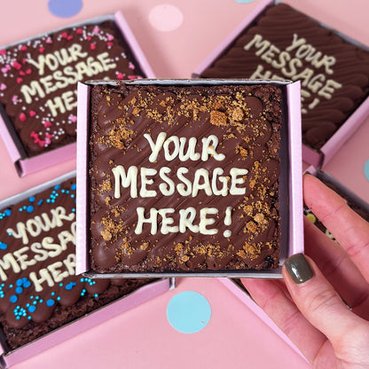 Mini Personalised Brownie Slab