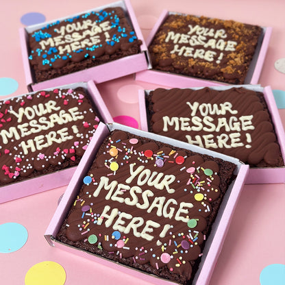 Mini Personalised Brownie Slab