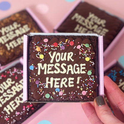Mini Personalised Brownie Slab
