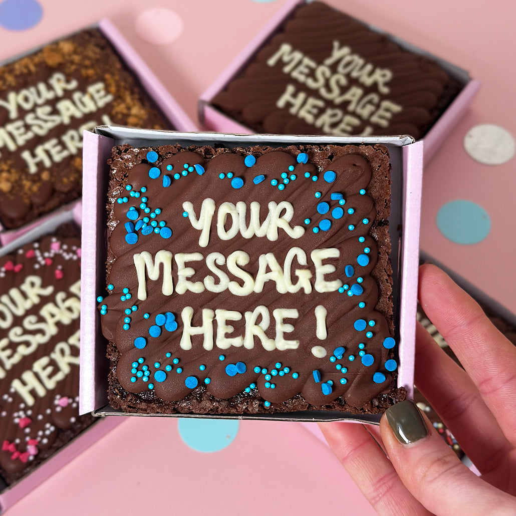 Mini Personalised Brownie Slab