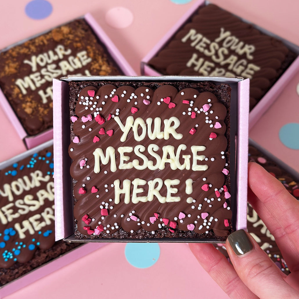 Mini Personalised Brownie Slab