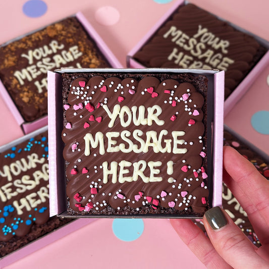 Mini Personalised Brownie Slab