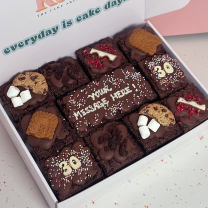 Personalised Birthday Brownie Box