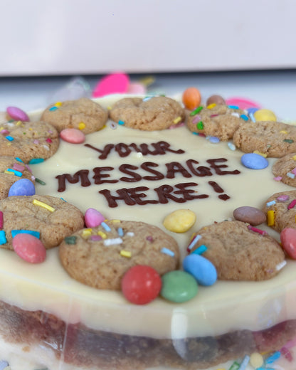 White Chocolate Cookie Cake
