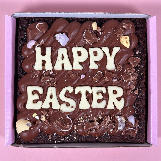 Mini Easter Brownie Slab